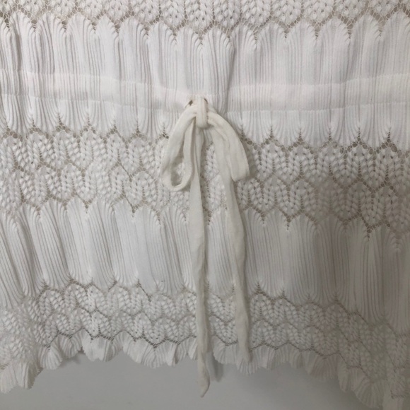 Free People White Knit Top Size Medium - Picture 4 of 5